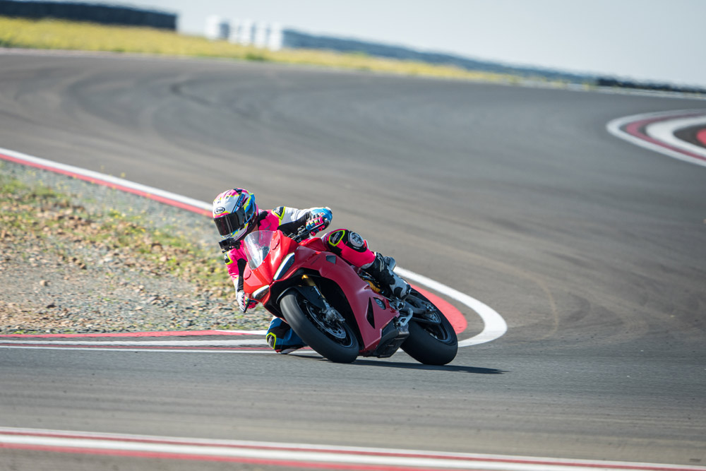 2025 Ducati Panigale V2 S at Circuito de Sevilla in Southern Spain