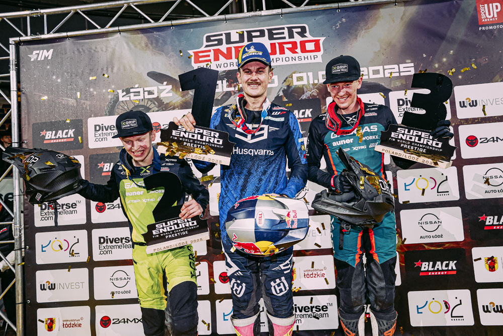 2025 FIM SuperEnduro Round 4 podium