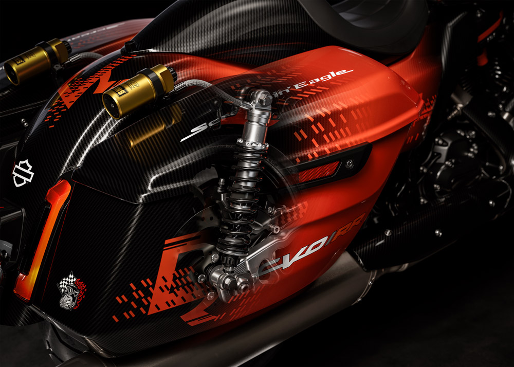 2025 Harley-Davidson CVO Road Glide RR rear shock