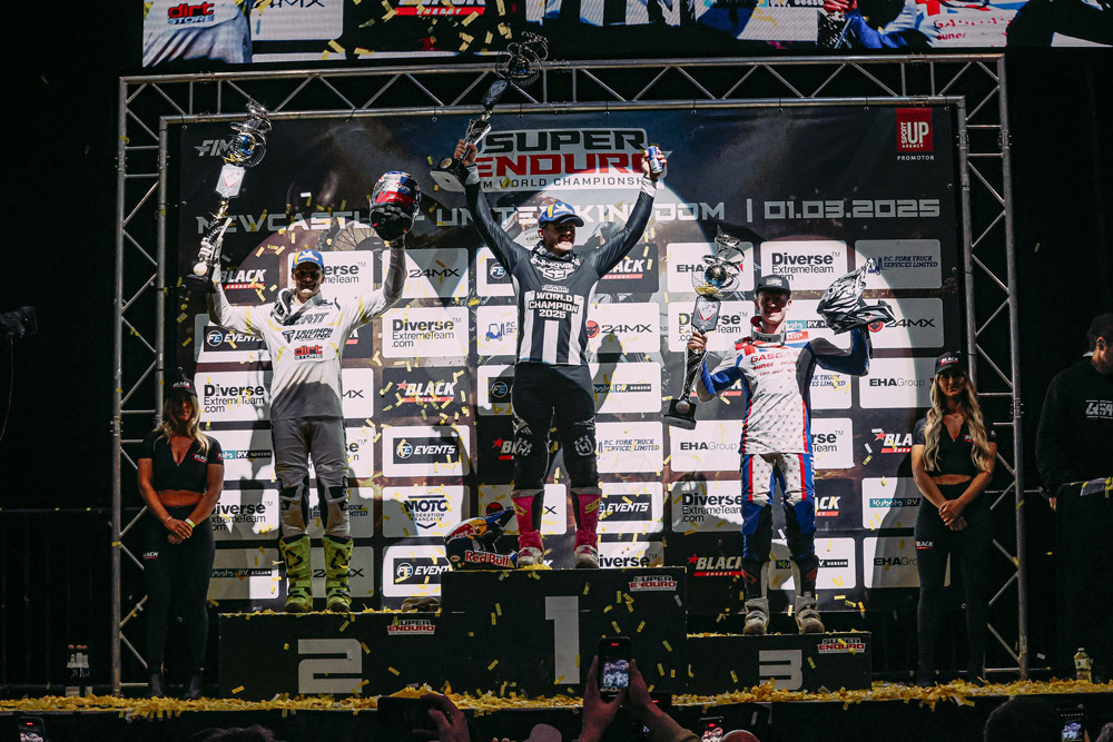 2025 Newcastle SuperEnduro Podium