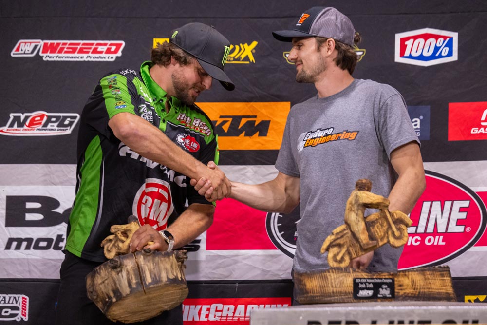 Baylor (left) and Toth at 2024 Gobbler Getter Enduro