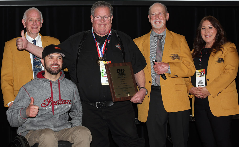 Brad Baker and Tony Dodge at 2025 Trailblazers 80th HOF Banquet