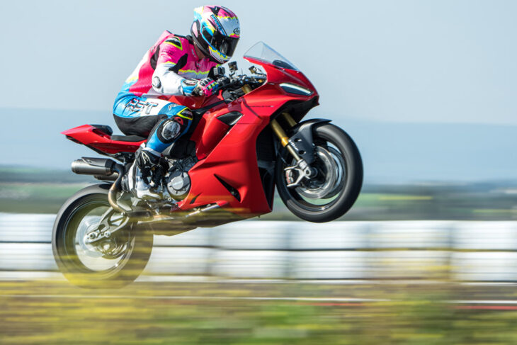 2025 Ducati Panigale V2 S wheelie
