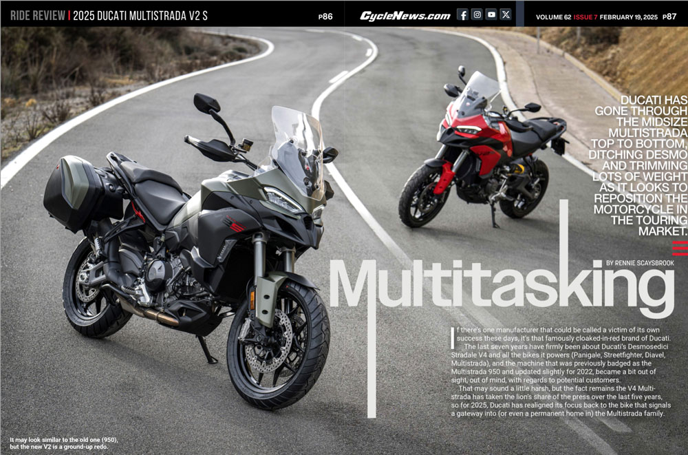 Cycle News Magazine 2025 Ducati Multistrada V2 S Review Cycle News Magazine 2025 Ducati Multistrada V2 S Review