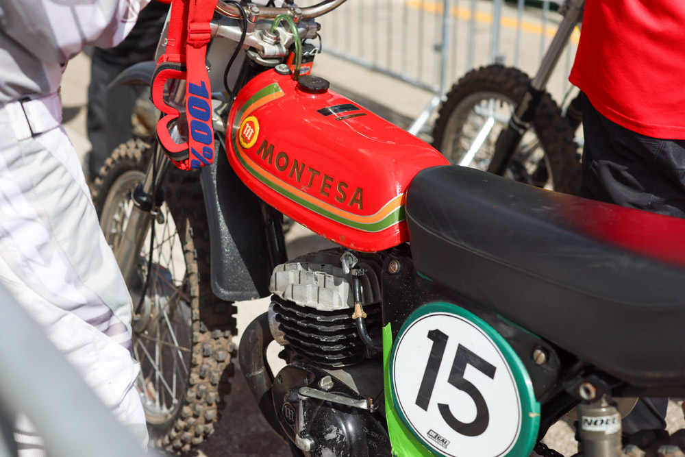 David Whited with a 1974 Montesa 250VR at 2025 Daytona Vintage Day