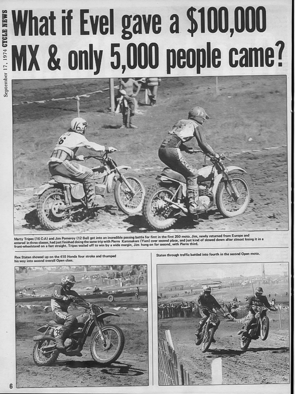 Evel Knievel 1974 Snake River MX Race