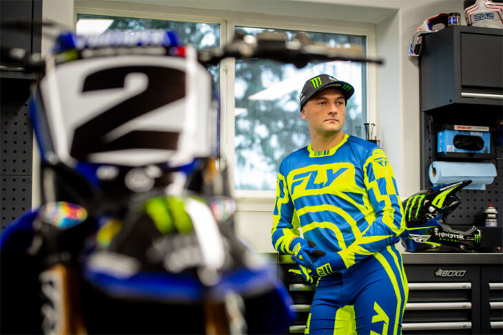 Cooper Webb wearing Fly Racing Lite LE Lancer Racewear