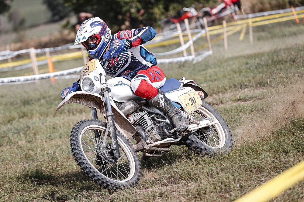 Fred Hoess at 2024 FIM Vintage ISDT