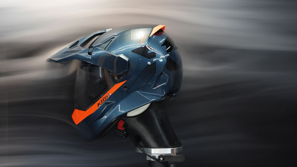 Klim X1 Alpha Helmet wind simulation