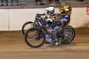 Max Ruml (1) and Broc Nicol at 2024 Junior Kurtz Memorial Cup