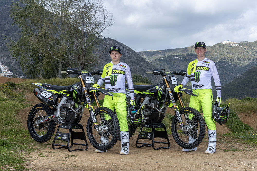 Monster Energy Triumph Factory Racing Camden McLellan and Guillem Farres