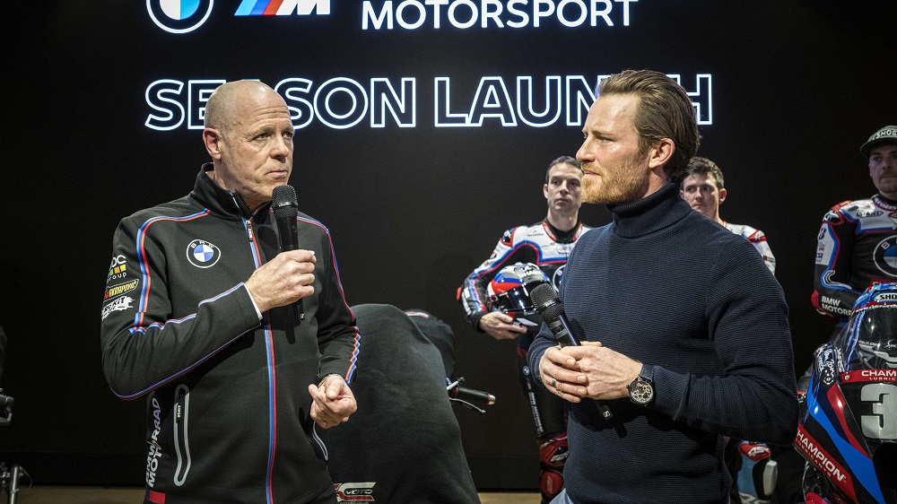 ind out from Team Principal Shaun Muir and BMW Motorrad Director Sven Blusch