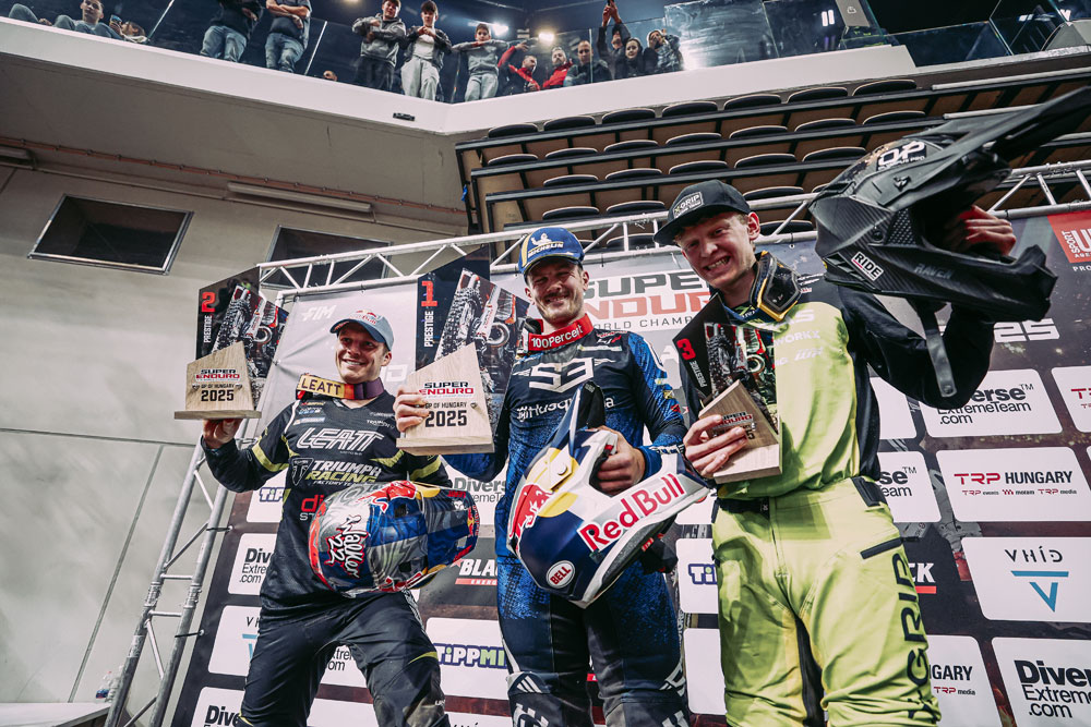 Podium at 2025 Budapest SuperEnduro