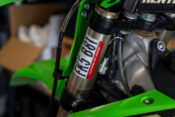Red Sticker on Dirt Bike