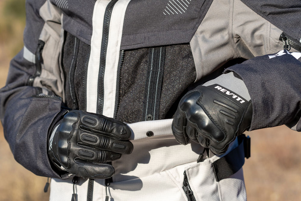 REV'IT! Sports USA Sand 5 ADV jacket and gloves