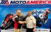R&G Managing Director Simon Hughes and MotoAmerica's Lance Bryson