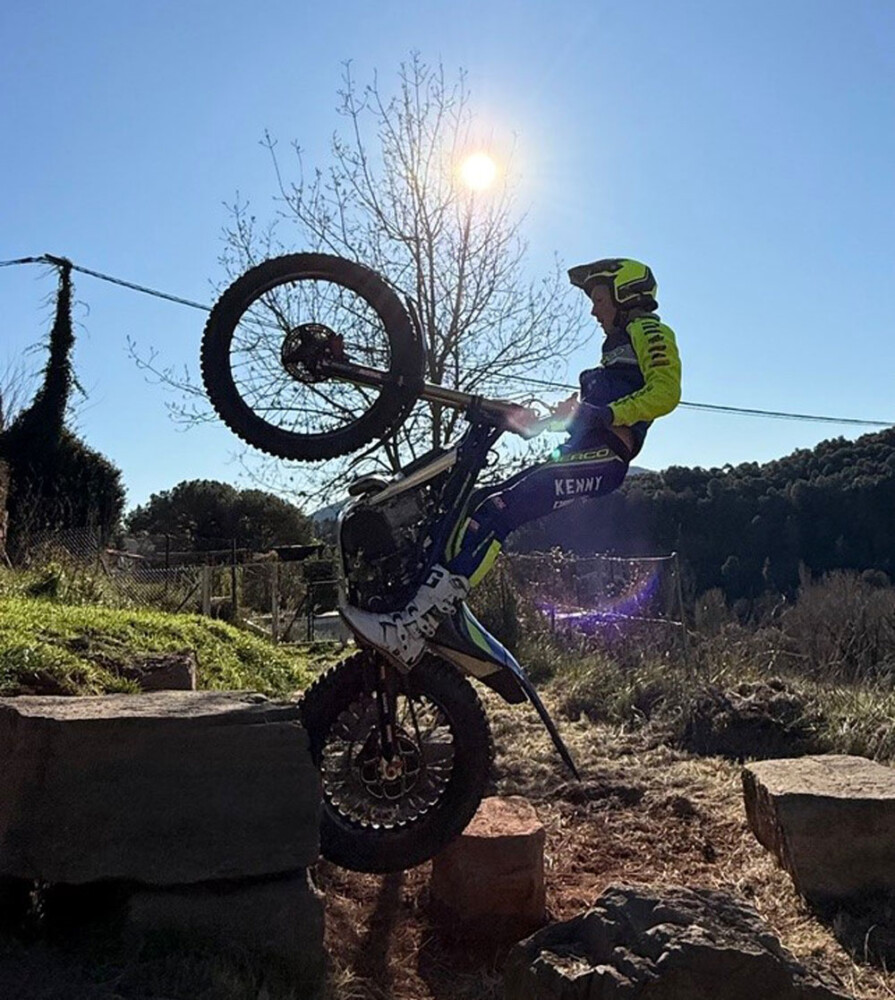 Ryon Land, Sherco USA MotoTrials team. Photo by Eric Solà Albrero