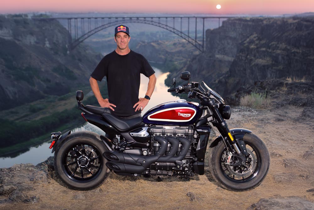 Triumph Motorcycles joins 50th Anniversary celebrations of Evel Knievel’s 1974 ‘Rocket Jump’