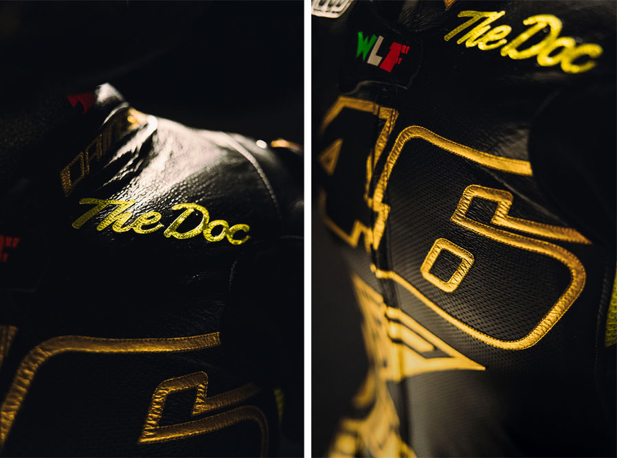 Valentino Rossi LE Soleluna Vale46 Anniversario Helmet And Suit