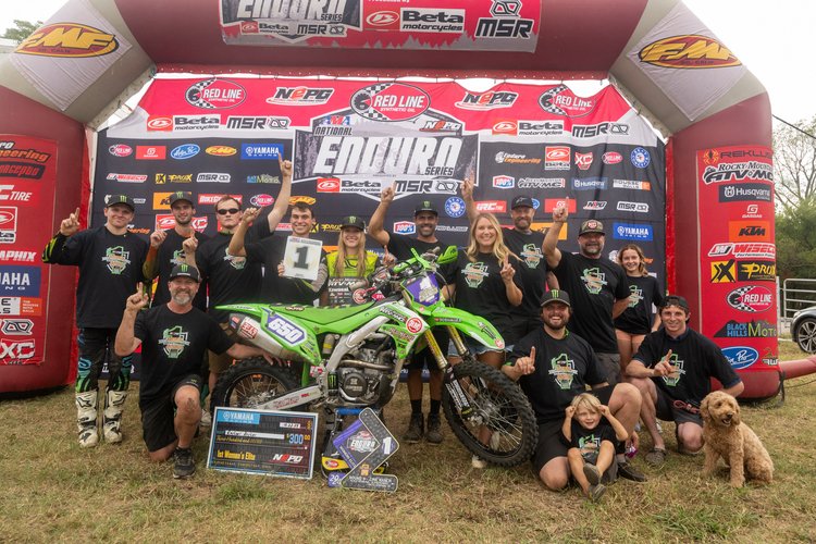 Women's Elite Podium at 2024 Zink Ranch National Enduro