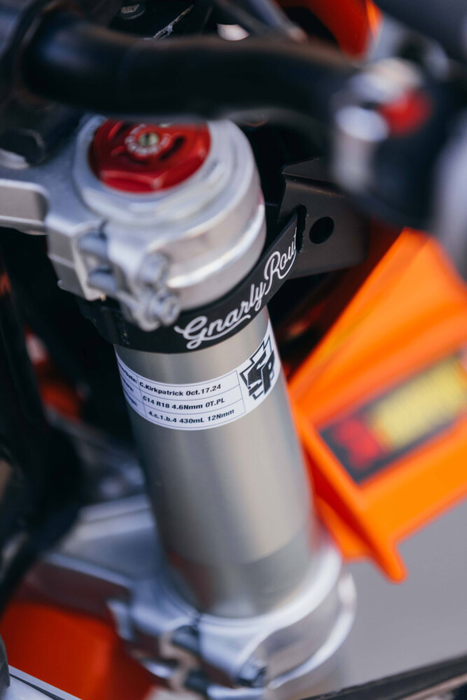 WP Pro Components on Cole Kirkpatrick’s 2024 KTM 300 XC-W