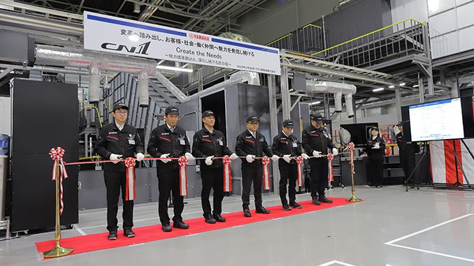 Yamaha Motor begins use of CN1 carbon-neutral mass-production painting line at its Iwata Main Factory